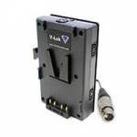 Hawk-Woods VL-CF5 (VLCF5) V-Lok Fitting with 4 regulated 12v Power-Con (D-Tap) outputs - 1 XLR Female Cable Hawk-Woods VL-CF5 (VLCF5) V-Lok Fitting with 4 regulated 12v Power-Con (D-Tap) outputs - 1 XLR Female Cable